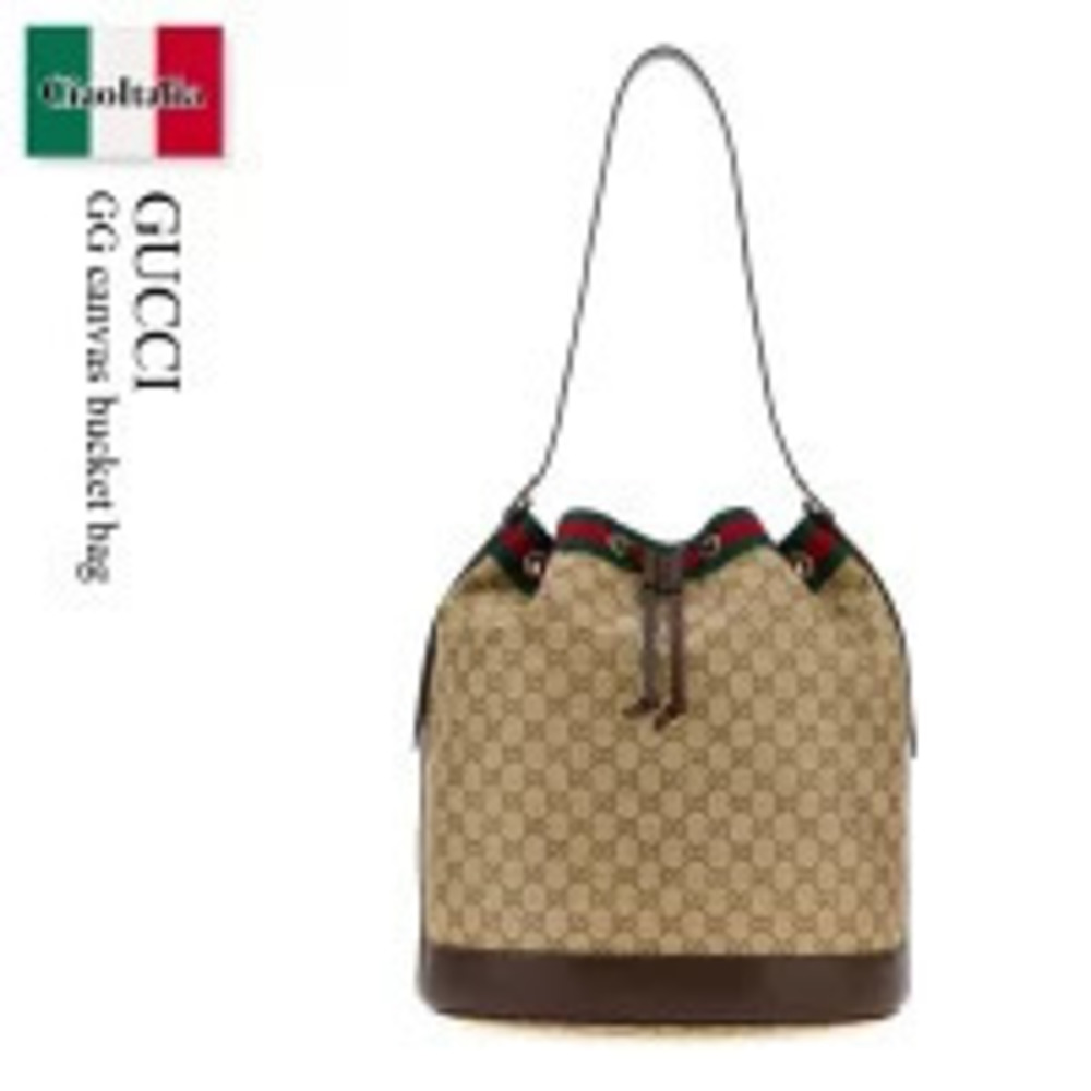 Gucci Bag Handbag GG Canvas Bucket Shoulder Pouch